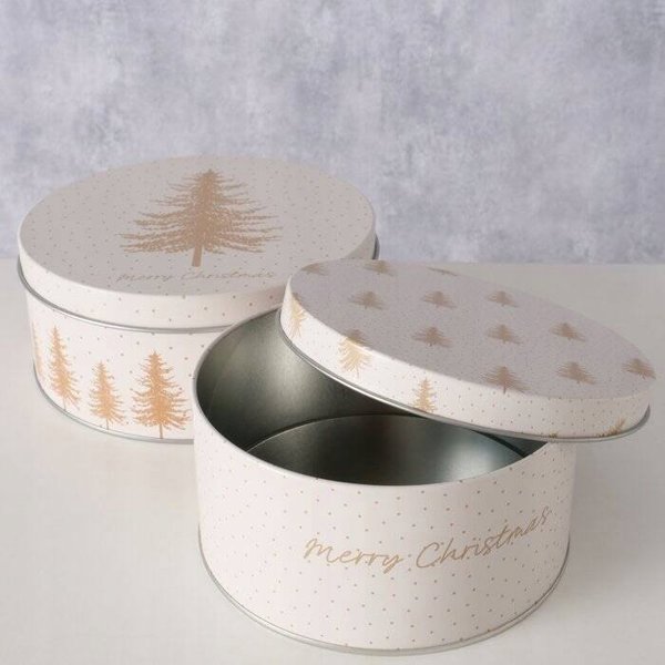 Boltze Home Σετ Δύο Δοχεία Αποθήκευσης PLATINA, Ø 14-16 cm