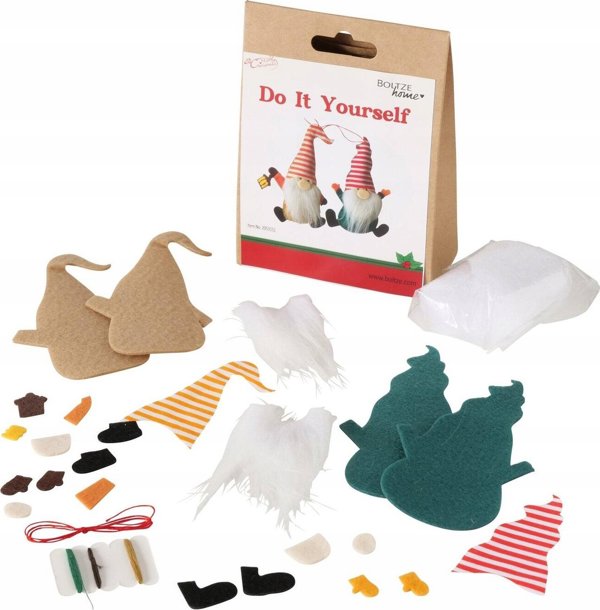 Boltze Home Σετ DIY Δημιουργίας Διακοσμητικών, 2 Νάνοι, 15 εκ.