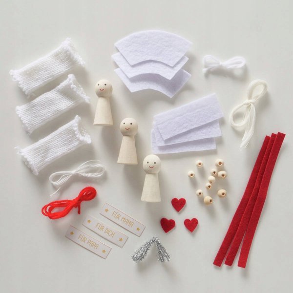 Boltze Home Σετ DIY Δημιουργίας Διακοσμητικών, 3 Ανθρωπάκια, Χειροτεχνία για Διακόσμηση Σπιτιού