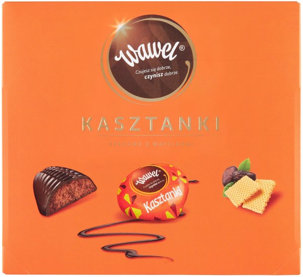 Wawel Σοκολατάκια Kasztanki με Γέμιση Κακάο, 330g