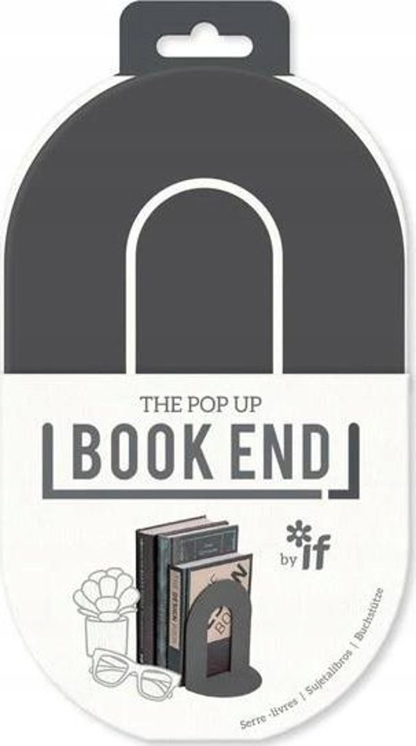 Book End στηρίδα βιβλίων σκούρο γκρι