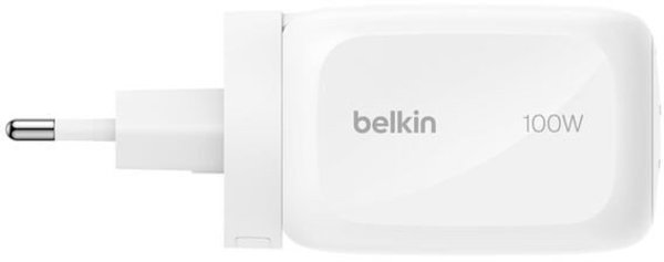 Belkin BoostCharge Φορτιστής Τοίχου 100W με 2 Θύρες USB-C και 1 Θύρα USB-A