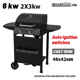BORMANN Elite BBQ6020 Ψησταριά Υγραερίου Element 2 Εστιών με Μαντεμένια Σχάρα
