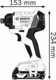Bosch GDR 180-LI Κρουστικό Κατσαβίδι Μπαταρίας 18V, Solo (Χωρίς Μπαταρία & Φορτιστή)