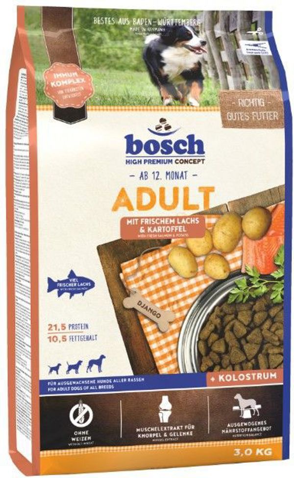 Bosch Tiernahrung Adult Losos i ziemniaki - 3 kg