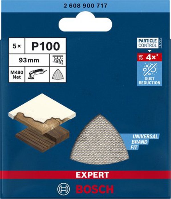 Bosch Bosch Expert M480 mesh sanding sheet 93mm, K100 (5 pieces, for delta sanders)