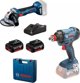 Bosch Professional Σετ Εργαλείων GDX 180-LI + GWS 180-LI με 2 Μπαταρίες 4.0Ah 18V