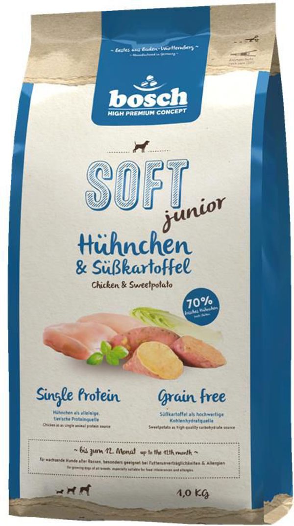 Bosch PIES 1kg SOFT JUNIOR KURCZAK & BATATY