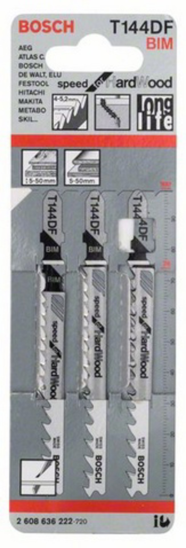 Bosch Brzeszczot do wyrzynarek T 144 DF 3szt. (2608636222)