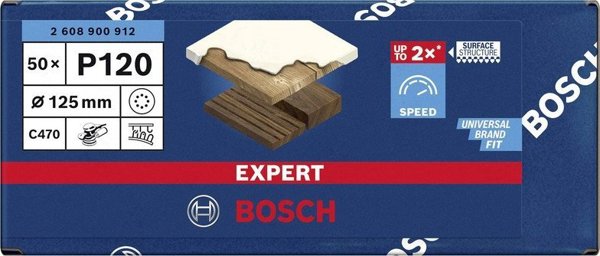 Bosch Krazek Scierny Expert EXC470 125mm P120 8OTW.