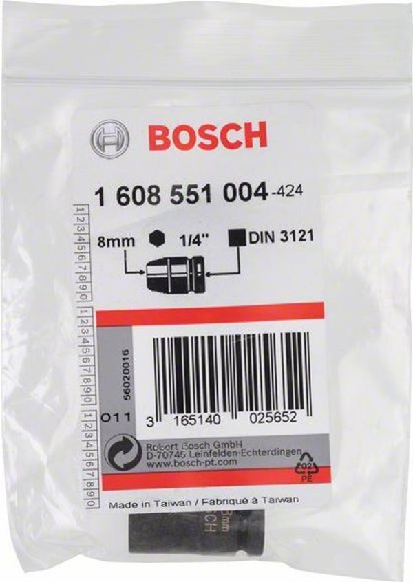 Bosch KLUCZ NASADOWY 8mm-1/4