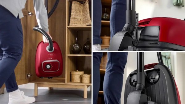 Bosch BGB41RD3H Ηλεκτρική Σκούπα με Σακούλα 600W Κόκκινη