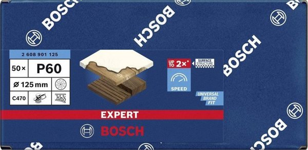 Bosch KRAZEK PRZYCZEPNY 125MM EXPERT EXC470 G60 ΔΙΑΤΡΗΤΟΣ
