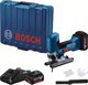 Bosch Επαναφορτιζόμενη Σέγα GST 185-LI, 18V με 2 Μπαταρίες 4.0Ah και Βαλιτσάκι Μεταφοράς
