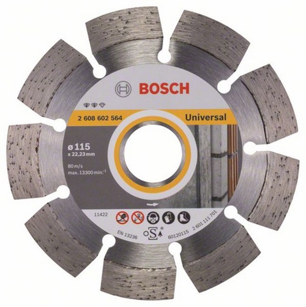 Bosch διαμαντοδίσκος κοπής Expert for Universal 115 x 22mm - 2608602564