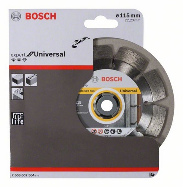 Bosch διαμαντοδίσκος κοπής Expert for Universal 115 x 22mm - 2608602564