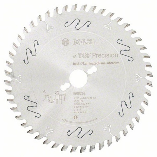 Bosch Tarcza pilarska Top Precision Best for Laminated Panel Abrasive 250 x 30mm 48z - 2608642104