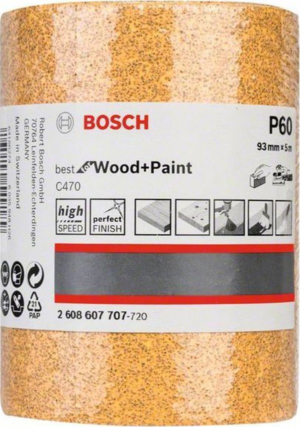 Bosch ROLKA SZLIFIERSKA BEST F/WOOD 93MM*5M P60
