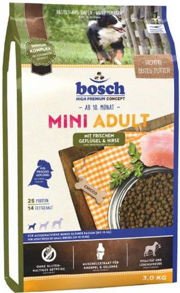 Bosch Tiernahrung Mini Adult Drob & Proso - 3 kg