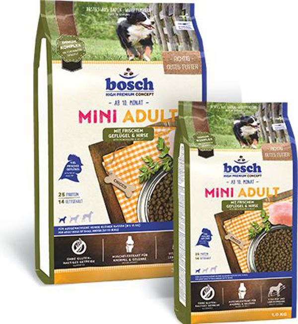 Bosch Tiernahrung Mini Adult Drob & Proso - 3 kg