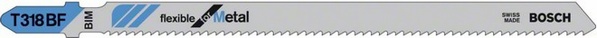 Bosch Brzeszczot do wyrzynarek Flexible for Metal 132mm T 318 BF 5szt. 2608634242
