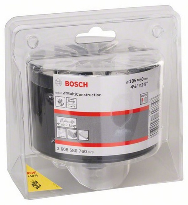 Ποτηροτρύπανο Bosch Speed για Multi Construction 105mm (2608580760)