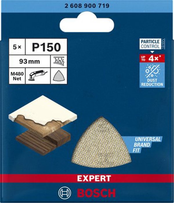 Bosch Bosch Expert M480 mesh sanding sheet 93mm, K150 (5 pieces, for delta sanders)
