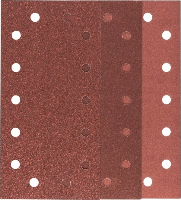 Bosch 10-piece sandpaper set for orbital sander G60, 120, 180 Bosch 2609256B25