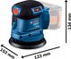 Γωνιακός Τροχός Bosch FI 125 GEX 185-LI 1x4Ah L-BOXX