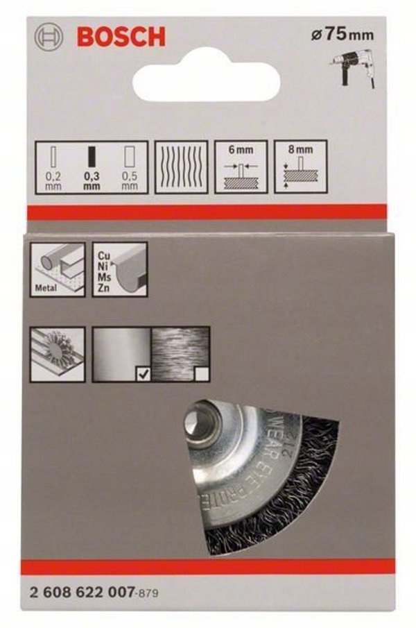 Bosch SZCZOTKA TARCZ.Z TRZP FI 75/8
