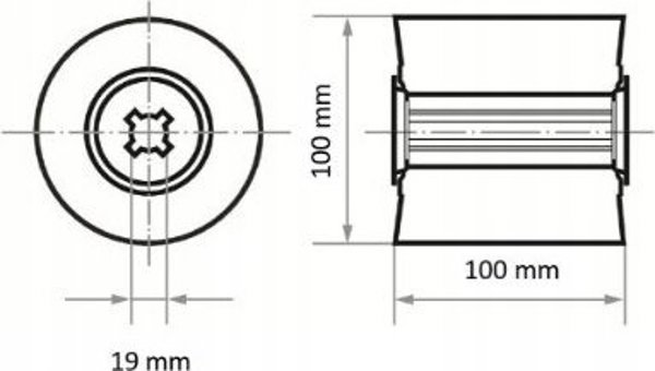 Bosch LUKAS ROLLER GRINDING WHEEL 100mm x 100mm P 80 FOR SADDING MACHINE LWL 100100 B.19