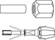 BOSCH BOSCH τσοκ 8mm, παξιμάδι σύσφιξης SW 19mm (μαύρο, για δρομολογητές GOF / POF)