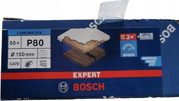 Bosch Bosch Expert C470 sanding sheet, 150mm, K80 (50 pieces, for eccentric sanders)
