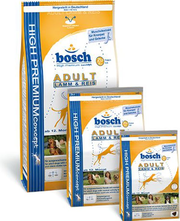 Bosch Tiernahrung Adult τροφή για σκύλους με αρνίσιο και ρύζι 3 kg