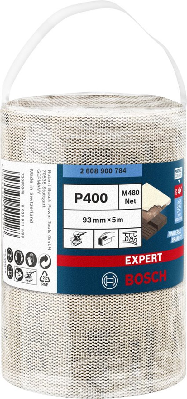 Bosch Bosch Expert M480 net sanding roll 93mm, K400, sanding sheet (5 meters)