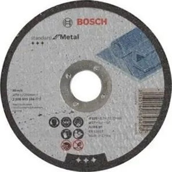 Τροχός BOSCH MET.125mm x 1,0mm x 22mm STANDARD FOR METAL