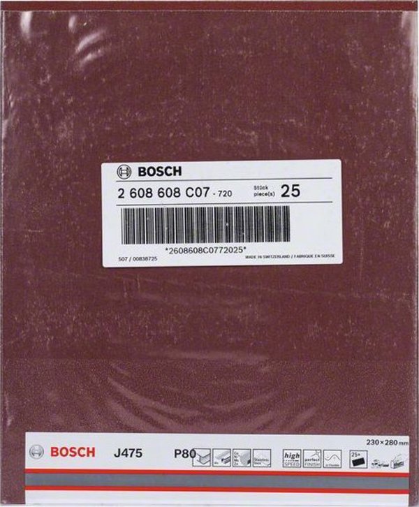Bosch Bosch Abrasive paper 230x280mm G80