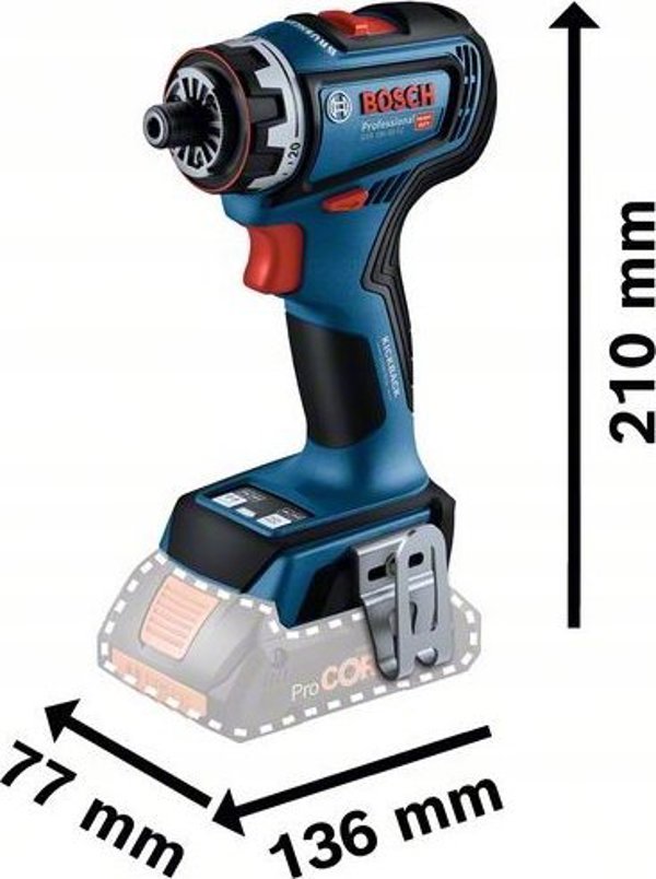 Κατσαβίδι Bosch BOSCH. GSR 18V-90 FC 2x4.0Ah PROCORE 2xGFA LB
