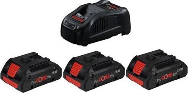 Bosch ProCORE 18V Σετ Εκκίνησης: 3 Μπαταρίες 4.0Ah & Φορτιστής GAL 1880 CV