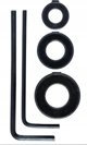 Bosch 2609255318 Σετ Περιορισμού Βάθους 3 Τεμαχίων για Δράπανα και Κατσαβίδια
