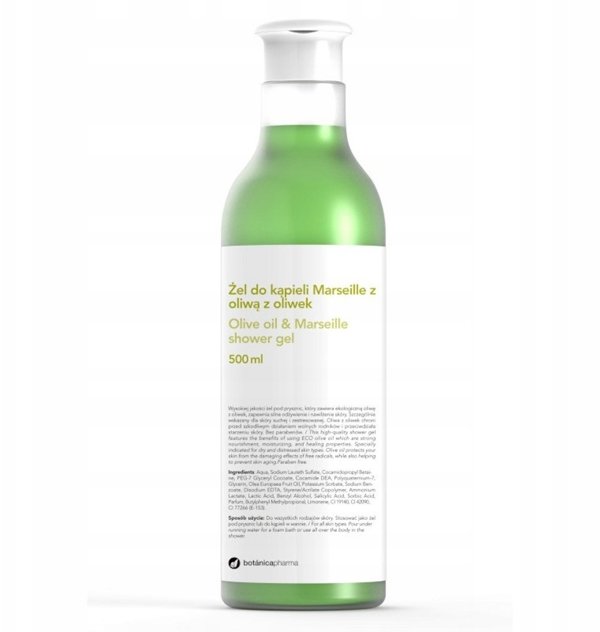 Botanica BOTANICAPHARMA Gel kapielowy Marseille i Oliwa z Oliwek 500ml