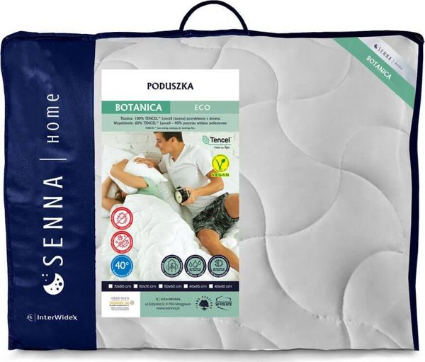 Μαξιλάρι Ύπνου Botanica Eco 70x80cm από Lyocell Καπιτονέ Λευκό