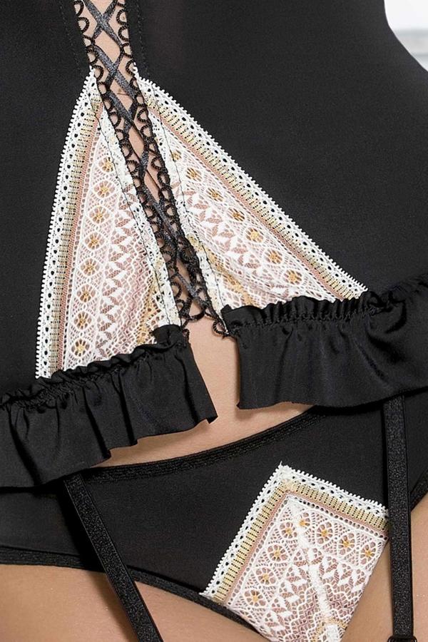 BoT BIELIZNA-CONNIE CORSET BLACK S/M - CASMIR