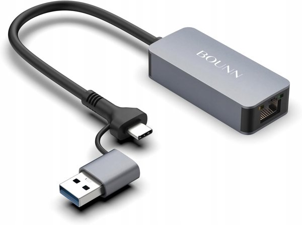 Bounn Adapter USB/TYPE C Ethernet 2.5 Gbps