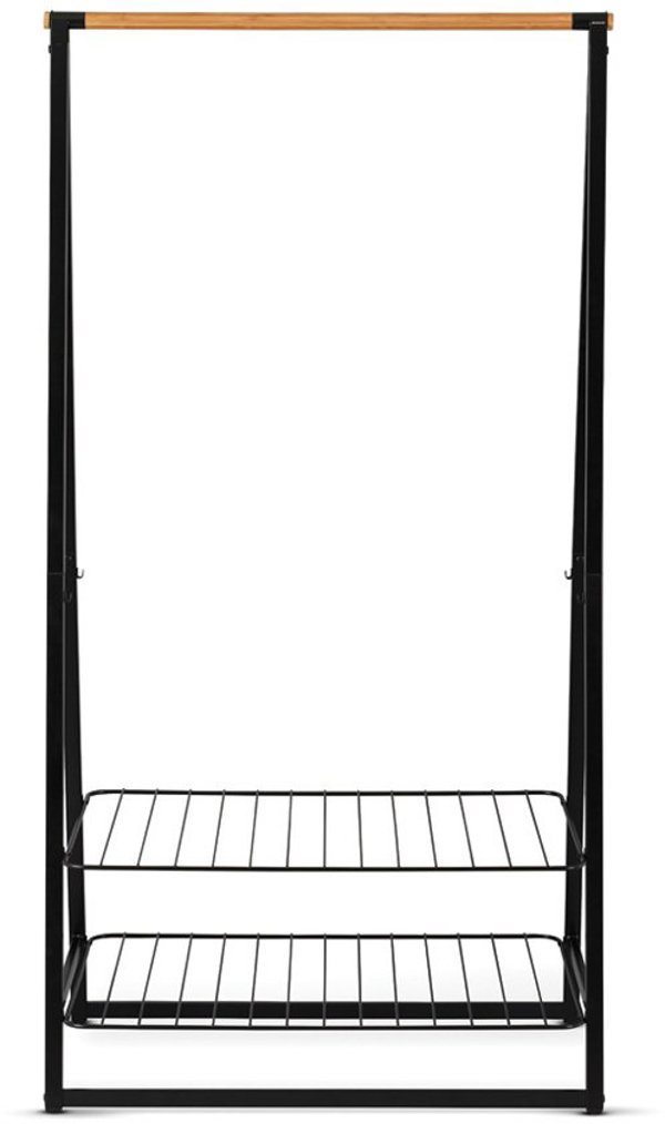 Brabantia Linn Ράφι Ρούχων και Κρεμάστρα Οργάνωσης – Minimal Σχεδιασμός – Μαύρο
