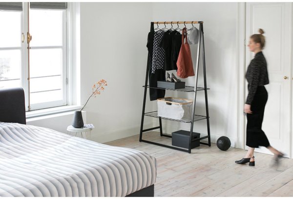 Brabantia Linn Ράφι Ρούχων και Κρεμάστρα Οργάνωσης – Minimal Σχεδιασμός – Μαύρο