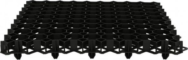 Bradas Multi Grid Σχάρα Γκαζόν, Πλαστικό Δάπεδο Ενίσχυσης Εδάφους, Μαύρο, 600x600x40mm