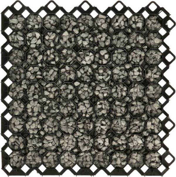 Bradas Multi Grid Σχάρα Γκαζόν, Πλαστικό Δάπεδο Ενίσχυσης Εδάφους, Μαύρο, 600x600x40mm