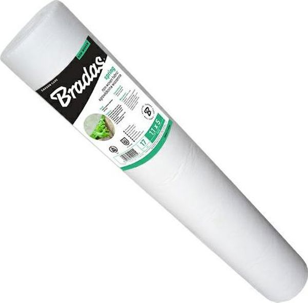 Bradas Αγροϋφάσμα Ανοιξιάτικο Λευκό 17g 1,6x100m AWW1716100
