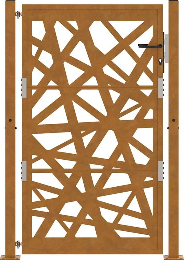 Brama ogrodowa 105x155 cm Stal nierdzewna Lekka konstrukcja